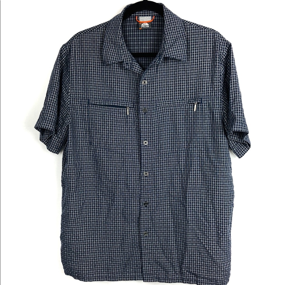 Nike ACG button front hiking shirt blue size M